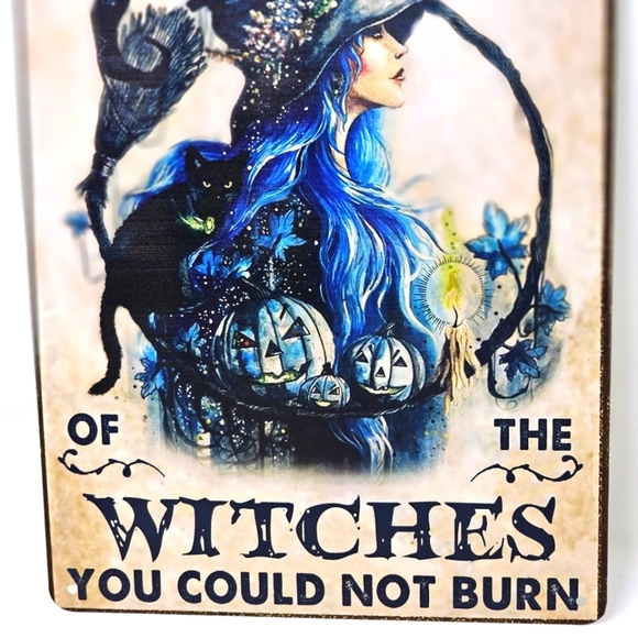 🆕️♡♡ Vintage Metal Sign Indoor/Outdoor We Are The Daughter's Black, Blue 8x12" - Picture 4 of 8